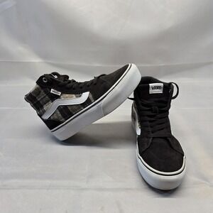 VANS Women's‎ Filmore High Plaid Mix Mid Brown Size 6